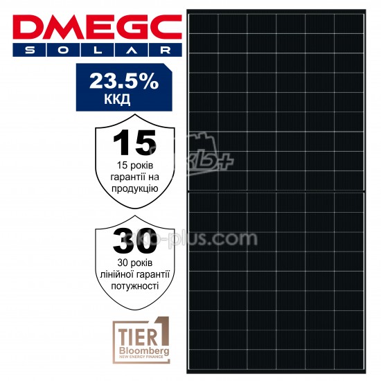 Монокристалічна сонячна двостороння  панель DMEGC DM630G12RT-B66HSW INFINITY n-type Bifacial - купить